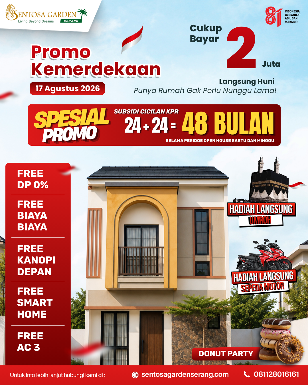 Promo Kemerdekaan Sentosa Garden 1